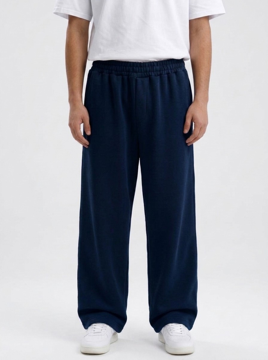 Ayarlanabilir Paça Premium Oversize Eşofman Altı – Lacivert