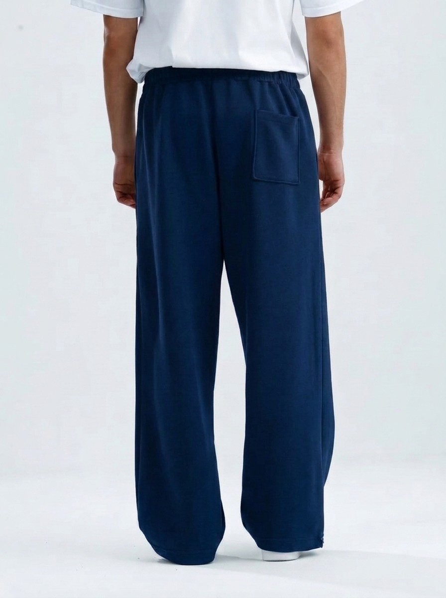 Ayarlanabilir Paça Premium Oversize Eşofman Altı – Lacivert — görsel 4