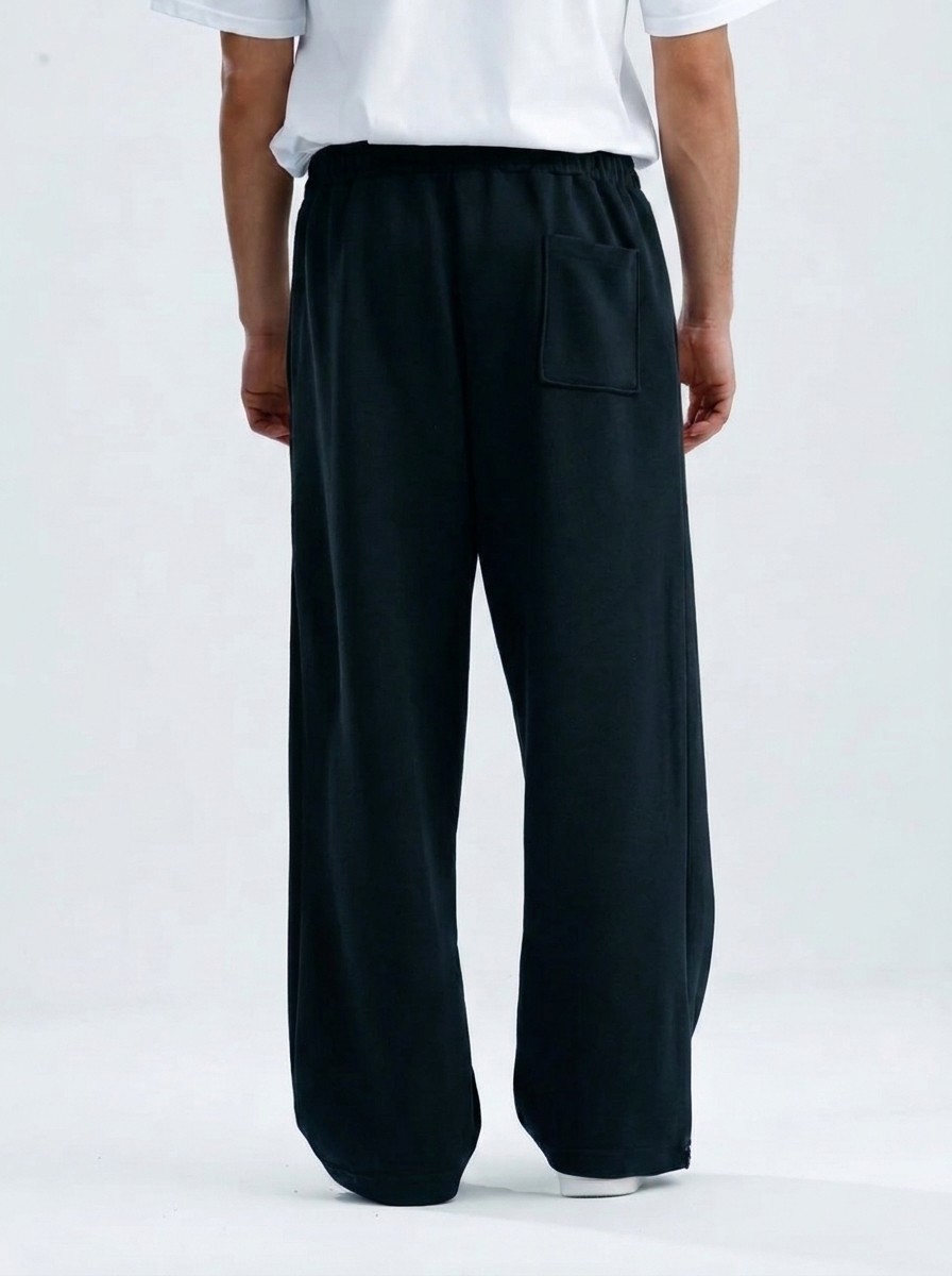 Ayarlanabilir Paça Premium Oversize Eşofman Altı – Siyah — görsel 4