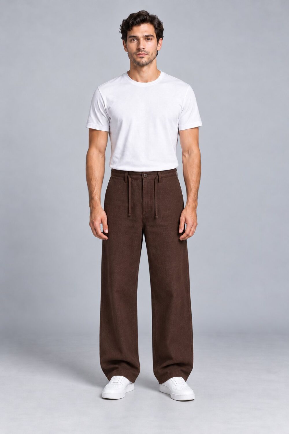 Ham Keten Baggy Pantolon