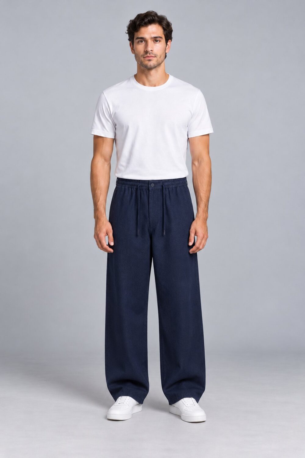 Ham Keten Baggy Pantolon