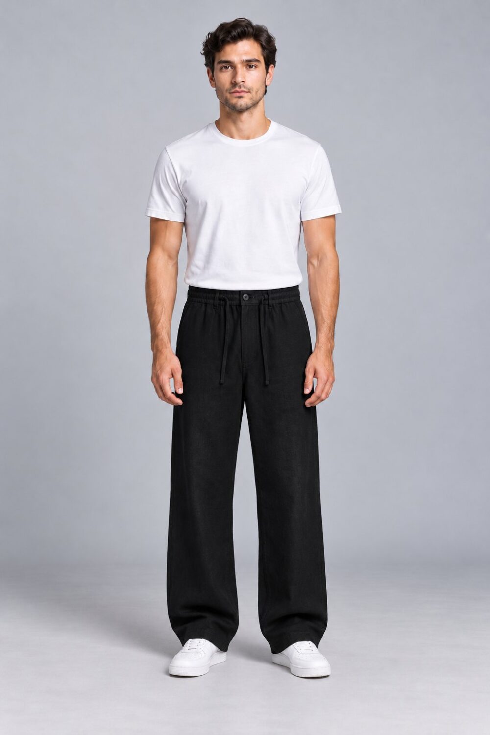 Ham Keten Baggy Pantolon
