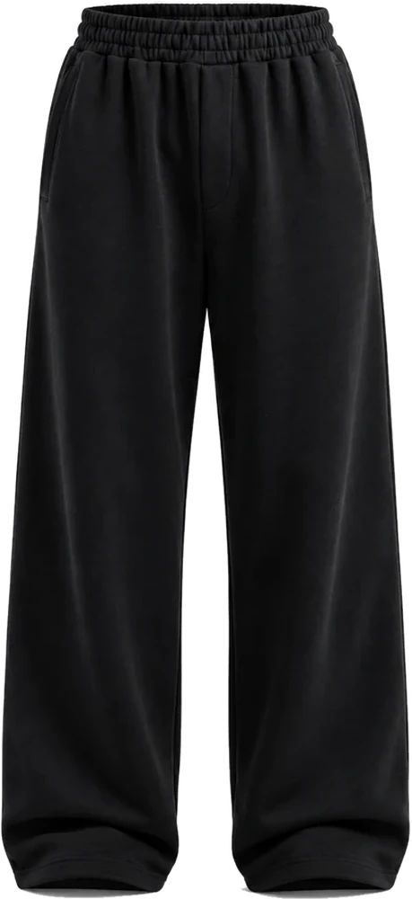 Ayarlanabilir Paça Premium Oversize Eşofman Altı – Siyah